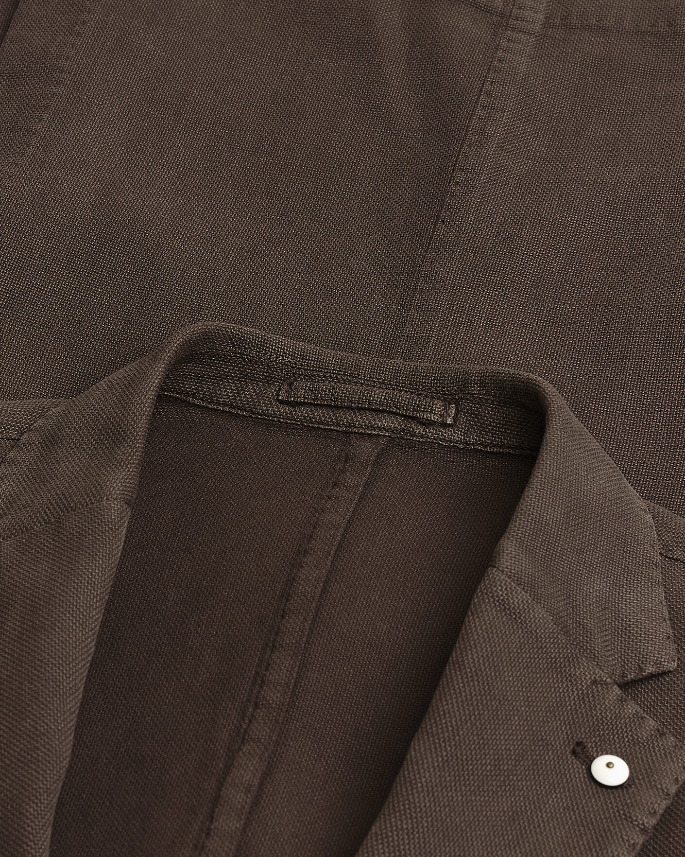 Homme | Pre-owned Blazers | Pre-owned | L.B.M. 1911 Jack Regular Fit Structured Cotton Blazer Brown 50