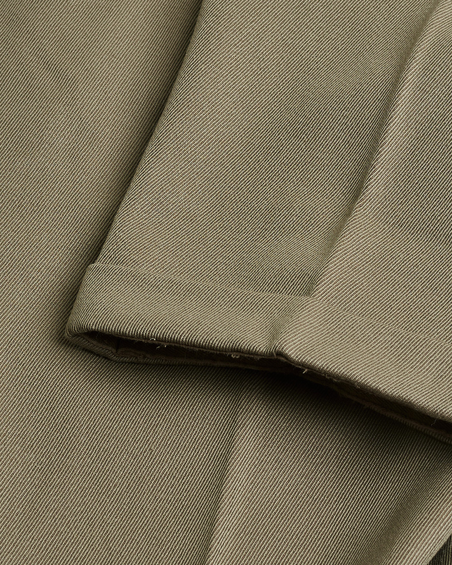 Homme | Pre-owned Pantalons | Pre-owned | Rota Pantaloni Twill Wool Trousers Mole Green 48