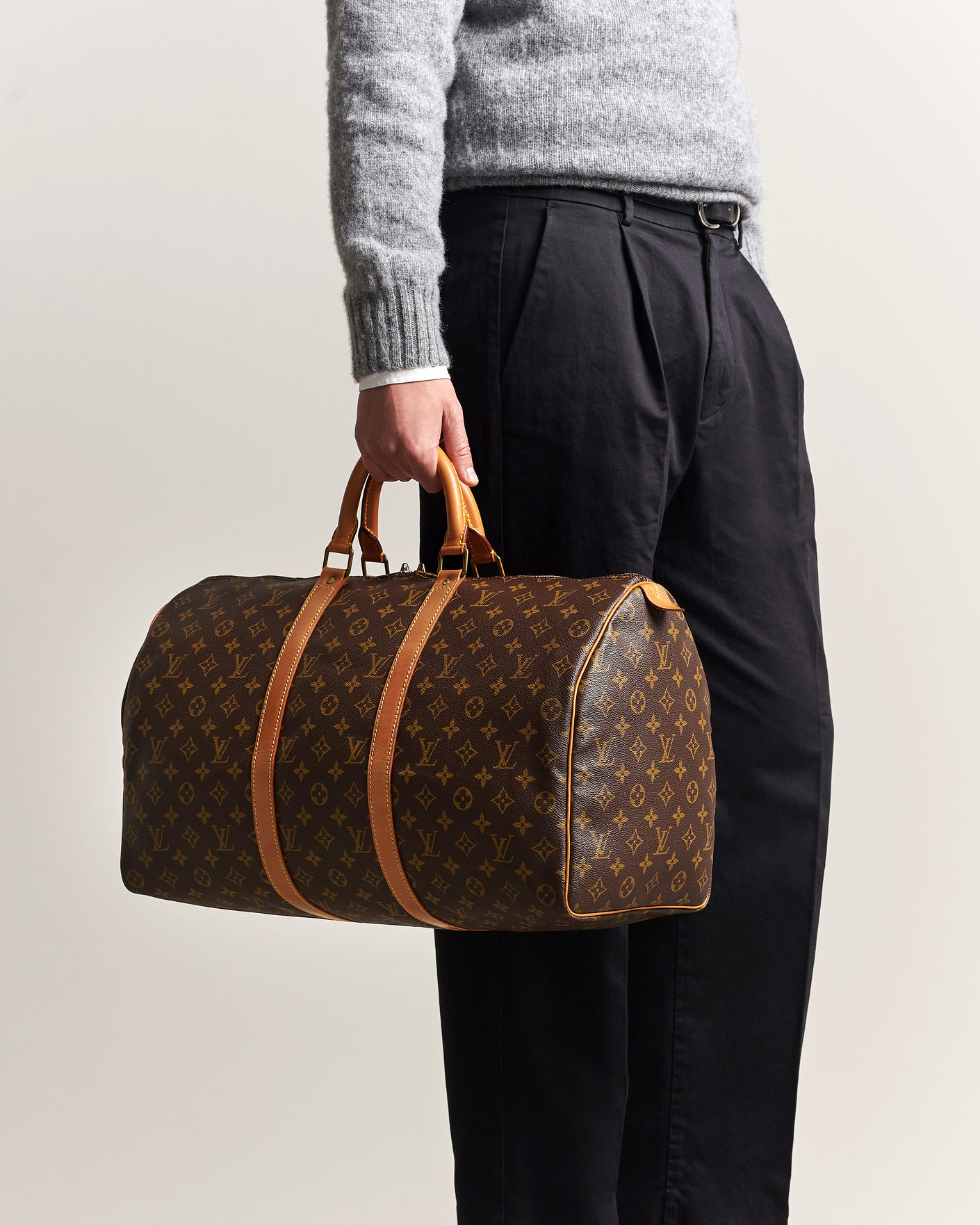 Homme | Louis Vuitton Pre-Owned Keepall 50 Bag Monogram  | Louis Vuitton Pre-Owned | Keepall 50 Bag Monogram 