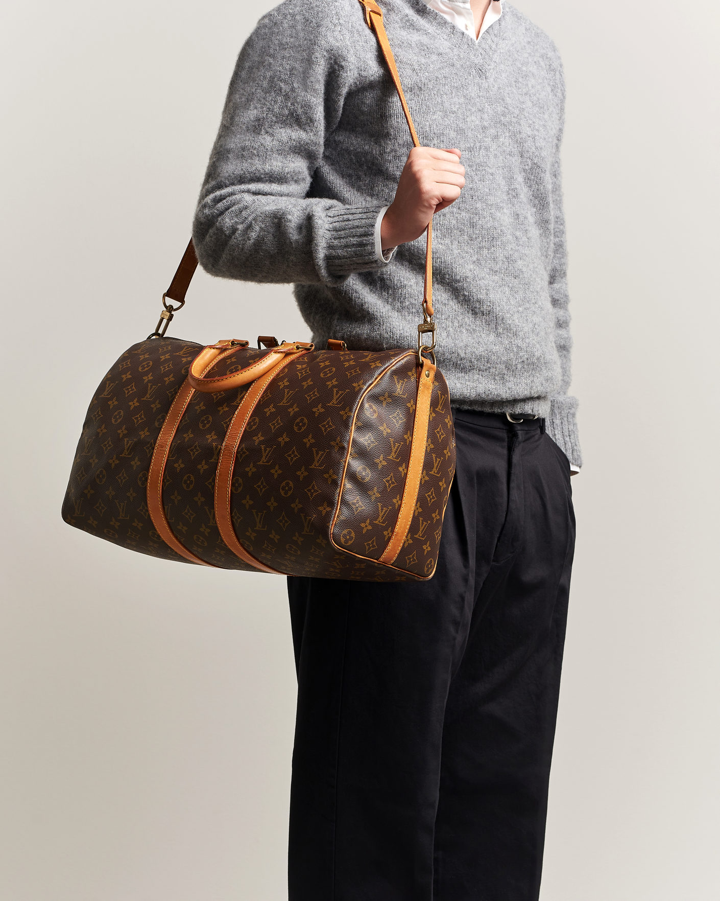 Homme | Pre-Owned & Vintage Bags | Louis Vuitton Pre-Owned | Keepall 45 Bandouliére Monogram