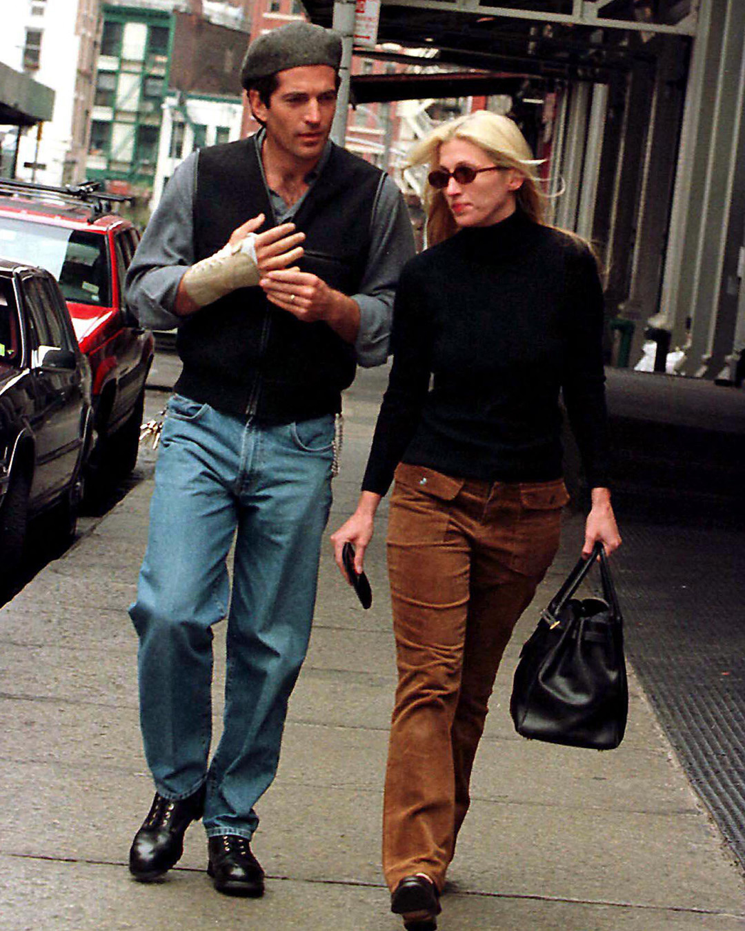 John F Kennedy Jr och Carolyn Bessette Tribeca, New York, 1999.